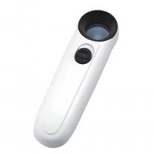 Карманная светодиодная ручная лупа, лупа, увеличительное стекло, 40X HD для чтения Карманная светодиодная ручная лупа, лупа, увеличительное стекло, 40X HD для чтения