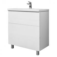 тумба с раковиной Gem, напольная, 75 см, белый тумба с раковиной Gem, напольная, 75 см, белый