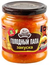 Закуска Семилукская Трапеза Голодный папа овощная 460г Закуска Семилукская Трапеза Голодный папа овощная 460г