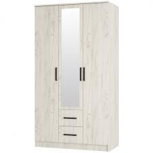 Шкаф БТС 3-х створчатый Фиеста, Дуб крафт белый Шкаф БТС 3-х створчатый Фиеста, Дуб крафт белый