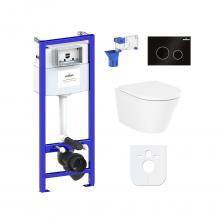 Комплект: инсталляция с унитазом Lavinia Boho Biore Compacto Rimless 7 в 1 87040092 - комплексное предложение, включающее все необходимое для установки и комфортного использования подвесной керамики. Чаша унитаза крепится на инсталляционную систему, далее на стену монтируется клавиша смыва для подачи воды. Подвесной унитаз, как правило, находится над полом на высоте около 100 мм, что облегчает уборку и обеспечивает доступ для свободного мытья пола под чашей. Санитарный фарфор Lavinia Boho имеет более твердую и гладкую поверхность, нежели сантехнический фаянс. Благодаря современному оборудованию и обжигу керамики при температуре 1250 °С образуется беспористая многослойная глазурь, которая отличается низким коэффициентом водопоглощения и меньше впитывает грязь и запахи. Сиденье с крышкой изготовлено из прочного дюропласта с петлями из нержавеющей стали и имеет идеальное сочетание глянцевого цвета с керамикой. Комплект: инсталляция с унитазом Lavinia Boho Biore Compacto Rimless 7 в 1 87040092 - комплексное предложение, включающее все необходимое для установки и комфортного использования подвесной керамики. Чаша унитаза крепится на инсталляционную систему, далее на стену монтируется клавиша смыва для подачи воды. Подвесной унитаз, как правило, находится над полом на высоте около 100 мм, что облегчает уборку и обеспечивает доступ для свободного мытья пола под чашей. Санитарный фарфор Lavinia Boho имеет более твердую и гладкую поверхность, нежели сантехнический фаянс. Благодаря современному оборудованию и обжигу керамики при температуре 1250 °С образуется беспористая многослойная глазурь, которая отличается низким коэффициентом водопоглощения и меньше впитывает грязь и запахи. Сиденье с крышкой изготовлено из прочного дюропласта с петлями из нержавеющей стали и имеет идеальное сочетание глянцевого цвета с керамикой.