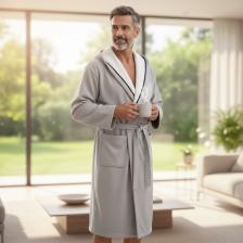 Халат мужской Cawo размер 52, серый Халат мужской Cawo размер 52, серый