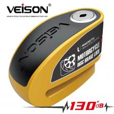 Водонепроницаемый замок сигнализации для мотоцикла, велосипедный дисковый замок, предупреждение, 130 дБ, защита от кражи, ротор тормоза, навесной замок, замок дискового тормоза Водонепроницаемый замок сигнализации для мотоцикла, велосипедный дисковый замок, предупреждение, 130 дБ, защита от кражи, ротор тормоза, навесной замок, замок дискового тормоза