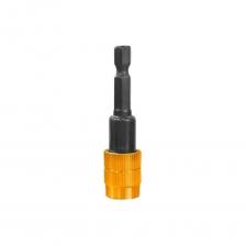 Держатель для бит 60 мм с ограничителем и двойным магнитом INGCO ABH50608 обеспечивает уверенную фиксацию сменных насадок при работе с шуруповертами, применяется в качестве ограничителя при монтаже крепежных элементов. Настраиваемый ограничитель глубины вкручивания предотвращает чрезмерное заглубление крепежа в гипсокартон и другие мягкие материалы и защищает их от повреждения. За счет мощного магнита также служит надежным держателем. Держатель для бит 60 мм с ограничителем и двойным магнитом INGCO ABH50608 обеспечивает уверенную фиксацию сменных насадок при работе с шуруповертами, применяется в качестве ограничителя при монтаже крепежных элементов. Настраиваемый ограничитель глубины вкручивания предотвращает чрезмерное заглубление крепежа в гипсокартон и другие мягкие материалы и защищает их от повреждения. За счет мощного магнита также служит надежным держателем.