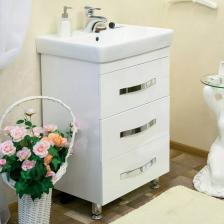 Тумба с раковиной напольная Sanflor Одри 60 белый Тумба с раковиной напольная Sanflor Одри 60 белый