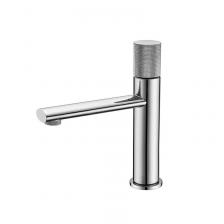 Черный латунный смеситель для раковины с бриллиантами Черный латунный смеситель для раковины с бриллиантами