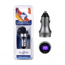 Зарядное устройство "Nova Bright" оборудовано двумя USB портами для подключения электронных мобильных устройств. Напряжение питания 12/24В. Устройство оборудовано цифровым LED-вольтметром синего цвета и подсветкой USB-разъемов. Стильный металлический корпус. Зарядное устройство "Nova Bright" оборудовано двумя USB портами для подключения электронных мобильных устройств. Напряжение питания 12/24В. Устройство оборудовано цифровым LED-вольтметром синего цвета и подсветкой USB-разъемов. Стильный металлический корпус.