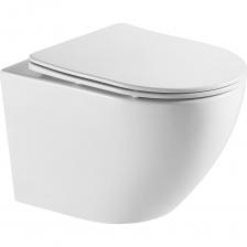 Подвесной безободковый унитаз Azario Grado торнадо скрытое, в комплекте с сидением микролифт, 490х370х360 мм 00086567 Подвесной безободковый унитаз Azario Grado торнадо скрытое, в комплекте с сидением микролифт, 490х370х360 мм 00086567