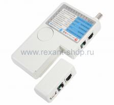 Rexant Тестер Кабеля универсальный RJ-45+RJ-11+RJ-12+USB+BNC (HT-2468B) 12-1003 1 шт Rexant Тестер Кабеля универсальный RJ-45+RJ-11+RJ-12+USB+BNC (HT-2468B) 12-1003 1 шт