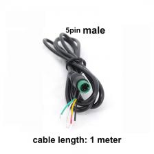 5-контактный преобразователь сигнала, соединительный провод датчика M8, водонепроницаемый Удлинительный кабель для электровелосипеда, 5-контактный штекер, гнездо 5-контактный преобразователь сигнала, соединительный провод датчика M8, водонепроницаемый Удлинительный кабель для электровелосипеда, 5-контактный штекер, гнездо