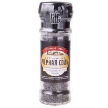 Черная соль пищевая в многоразовой мельнице 110г Черная соль пищевая в многоразовой мельнице 110г