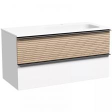 Тумба под раковину без столешницы Sancos Delta 100 R дуб светлый, белый Тумба под раковину без столешницы Sancos Delta 100 R дуб светлый, белый