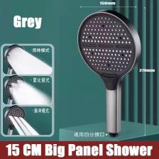 Модернизированный массажный спа-салон с большой панелью 15 см, 3 режима, дождевой душ высокого давления, ручная насадка для душа с одной кнопкой Модернизированный массажный спа-салон с большой панелью 15 см, 3 режима, дождевой душ высокого давления, ручная насадка для душа с одной кнопкой