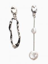 Серьги жемчуг "Корейский стиль", цвет белый в серебре Серьги жемчуг "Корейский стиль", цвет белый в серебре