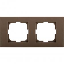 2-местная рамка OVIVO GRANO, мокка, 400-190000-226 2-местная рамка OVIVO GRANO, мокка, 400-190000-226