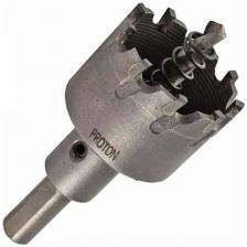 Коронка кольцевая по металлу твердосплавная PROTON предназначена для сверления дрелью отверстий из нержавеющей стали, алюминия, стали, латуни. Для центрирования отверстий используется центрирующее сверло.Коронка кольцевая по металлу PROTON отличается высокой производительностью и улучшенными качественными характеристиками по обработке металла, способна работать в тяжелых условиях.Обработка чугуна, твердых материалов, нержавеющей стали, медь, алюминий.Внимание, изображение товара может отличаться от реального! Верные параметры указаны в технических характеристиках товара. Коронка кольцевая по металлу твердосплавная PROTON предназначена для сверления дрелью отверстий из нержавеющей стали, алюминия, стали, латуни. Для центрирования отверстий используется центрирующее сверло.Коронка кольцевая по металлу PROTON отличается высокой производительностью и улучшенными качественными характеристиками по обработке металла, способна работать в тяжелых условиях.Обработка чугуна, твердых материалов, нержавеющей стали, медь, алюминий.Внимание, изображение товара может отличаться от реального! Верные параметры указаны в технических характеристиках товара.