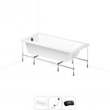 СОВЕРШЕНСТВО И ПРАКТИЧНОСТЬ В КАЖДОЙ ДЕТАЛИ Прямоугольная акриловая ванна Catani производится с лево- или правосторонним разворотом в размерах 160 и 170 см по длине, имеет увеличенную ширину – 80 см. Тонкие линии лицевой и торцевой стенок визуально облегчают конструкцию, а широкий бортик вдоль стенки позволяет разместить предметы гигиены или же установить встраиваемый смеситель. Глубина изделия отлично подходит для купания детей, принятия ванны и душа взрослыми, а объема прямоугольной ванны достаточно для погружения в теплую воду и полноценного отдыха после напряженного дня или активной тренировки. АКРИЛОВОЕ СТЕКЛО И ЭКОЛОГИЧЕСКИ ЧИСТЫЕ МАТЕРИАЛЫ Технология изготовления акриловых ванн Lavinia Boho основана на использовании высокопрочного 4 мм цельного листа полиметилметакрилата (ПММА), который изготавливают на абсолютно ровной зеркальной поверхности и нагревают до температуры 170 °С. Далее эластичный лист помещают в вакуум-формовочное оборудование и под большим давлением заполняют матрицу будущей ванны: без образования пузырьков, пустот, искривлений или трещин. Для придания ударной вязкости и максимальной прочности конструкции по всему основанию купели закладывается усиленная плита ДСтП, а внешняя сторона ванны покрывается смесью полимера с отвердителем и ровингом. После отверждения при температуре 80-90 °С в ванне высверливают отверстия для слива-перелива. Каждое изделие проходит многоступенчатую проверку качества на геометрию и надежность. ВИДИМЫЕ ПРЕИМУЩЕСТВА ВАНН ИЗ 100% ЛИТЬЕВОГО АКРИЛА Ванны изготовлены из однородного литьевого акрила и не подвержены истиранию, выцветанию и воздействию ультрафиолета, что позволяет сохранять равномерный глянцевый блеск на протяжении всего срока службы. Потрясающая гладкая поверхность с прочными стенками демонстрирует высокую стойкость к царапинам, жесткой воде и не боится чистящих химических средств. Благодаря отсутствию швов за изделием легко ухаживать: поверхность достаточно протереть влажной тканью с мягким моющим средством, затем смыть теплой водой. При наполнении ванны горячей водой она отлично сохраняет форму и не деформируется, стабильно выдерживает нагрузку до 500 кг. ПРОЧНЫЙ КАРКАС ИЗ СТАЛИ Ванна монтируется на усиленный стальной каркас с повышенной стойкостью к коррозии и повреждениям. Для максимальной устойчивости чаша стабилизируется креплениями к стене. Конструкция надежно фиксирует ванну и равномерно распределяет динамическую нагрузку до 500 кг. Регулировка опор по высоте нивелирует незначительные перепады уровня пола на различных поверхностях. КОМПАКТНЫЙ СИФОН С ПОВЫШЕННОЙ ФУНКЦИОНАЛЬНОСТЬЮ Автоматический слив-перелив Useful Extras от Wellsee с донным клапаном click-clack и съемной накладкой на перелив изготовлен из полипропилена повышенной прочности и высокой термической устойчивости. Накладка на перелив и крышка донного клапана выполнены из латуни и не подвержены коррозии. Благодаря системе click-clack управлять наполнением ванны или оттоком воды просто и удобно: всего лишь одно нажатие на крышку донного клапана рукой или ногой. Внутренние стенки конструкции с антибактериальным покрытием Protect’IN устойчивы к оседанию водопроводных примесей, что снижает вероятность образования засоров. Самоочищающаяся форма и изгибы сифона-автомата препятствуют скоплению грязи внутри обвязки и поддерживают высокую пропускную способность — 50 л/мин. Функция верхней очистки позволяет с легкостью устранять возможные засоры, а усовершенствованный плоский гидрозатвор служит барьером для неприятных канализационных газов и занимает минимум места под ванной. ПОДГОЛОВНИК НА САМОКЛЕЯЩЕЙСЯ ЛЕНТЕ Гелевый подголовник на ванну от Wellsee — функциональное дополнение для любителей глубокой релаксации. Благодаря волнообразной форме и высокой эластичности подушка мгновенно адаптируется к изгибам тела, равномерно распределяет нагрузку в шейно-воротниковой зоне и создает идеальные условия для отдыха. Подголовник из вспененного полиуретана с гелевой структурой гипоаллергенен и безопасен для здоровья человека. Поверхность изделия не впитывает влагу и запахи, что гарантирует высокий уровень гигиены и изн СОВЕРШЕНСТВО И ПРАКТИЧНОСТЬ В КАЖДОЙ ДЕТАЛИ Прямоугольная акриловая ванна Catani производится с лево- или правосторонним разворотом в размерах 160 и 170 см по длине, имеет увеличенную ширину – 80 см. Тонкие линии лицевой и торцевой стенок визуально облегчают конструкцию, а широкий бортик вдоль стенки позволяет разместить предметы гигиены или же установить встраиваемый смеситель. Глубина изделия отлично подходит для купания детей, принятия ванны и душа взрослыми, а объема прямоугольной ванны достаточно для погружения в теплую воду и полноценного отдыха после напряженного дня или активной тренировки. АКРИЛОВОЕ СТЕКЛО И ЭКОЛОГИЧЕСКИ ЧИСТЫЕ МАТЕРИАЛЫ Технология изготовления акриловых ванн Lavinia Boho основана на использовании высокопрочного 4 мм цельного листа полиметилметакрилата (ПММА), который изготавливают на абсолютно ровной зеркальной поверхности и нагревают до температуры 170 °С. Далее эластичный лист помещают в вакуум-формовочное оборудование и под большим давлением заполняют матрицу будущей ванны: без образования пузырьков, пустот, искривлений или трещин. Для придания ударной вязкости и максимальной прочности конструкции по всему основанию купели закладывается усиленная плита ДСтП, а внешняя сторона ванны покрывается смесью полимера с отвердителем и ровингом. После отверждения при температуре 80-90 °С в ванне высверливают отверстия для слива-перелива. Каждое изделие проходит многоступенчатую проверку качества на геометрию и надежность. ВИДИМЫЕ ПРЕИМУЩЕСТВА ВАНН ИЗ 100% ЛИТЬЕВОГО АКРИЛА Ванны изготовлены из однородного литьевого акрила и не подвержены истиранию, выцветанию и воздействию ультрафиолета, что позволяет сохранять равномерный глянцевый блеск на протяжении всего срока службы. Потрясающая гладкая поверхность с прочными стенками демонстрирует высокую стойкость к царапинам, жесткой воде и не боится чистящих химических средств. Благодаря отсутствию швов за изделием легко ухаживать: поверхность достаточно протереть влажной тканью с мягким моющим средством, затем смыть теплой водой. При наполнении ванны горячей водой она отлично сохраняет форму и не деформируется, стабильно выдерживает нагрузку до 500 кг. ПРОЧНЫЙ КАРКАС ИЗ СТАЛИ Ванна монтируется на усиленный стальной каркас с повышенной стойкостью к коррозии и повреждениям. Для максимальной устойчивости чаша стабилизируется креплениями к стене. Конструкция надежно фиксирует ванну и равномерно распределяет динамическую нагрузку до 500 кг. Регулировка опор по высоте нивелирует незначительные перепады уровня пола на различных поверхностях. КОМПАКТНЫЙ СИФОН С ПОВЫШЕННОЙ ФУНКЦИОНАЛЬНОСТЬЮ Автоматический слив-перелив Useful Extras от Wellsee с донным клапаном click-clack и съемной накладкой на перелив изготовлен из полипропилена повышенной прочности и высокой термической устойчивости. Накладка на перелив и крышка донного клапана выполнены из латуни и не подвержены коррозии. Благодаря системе click-clack управлять наполнением ванны или оттоком воды просто и удобно: всего лишь одно нажатие на крышку донного клапана рукой или ногой. Внутренние стенки конструкции с антибактериальным покрытием Protect’IN устойчивы к оседанию водопроводных примесей, что снижает вероятность образования засоров. Самоочищающаяся форма и изгибы сифона-автомата препятствуют скоплению грязи внутри обвязки и поддерживают высокую пропускную способность — 50 л/мин. Функция верхней очистки позволяет с легкостью устранять возможные засоры, а усовершенствованный плоский гидрозатвор служит барьером для неприятных канализационных газов и занимает минимум места под ванной. ПОДГОЛОВНИК НА САМОКЛЕЯЩЕЙСЯ ЛЕНТЕ Гелевый подголовник на ванну от Wellsee — функциональное дополнение для любителей глубокой релаксации. Благодаря волнообразной форме и высокой эластичности подушка мгновенно адаптируется к изгибам тела, равномерно распределяет нагрузку в шейно-воротниковой зоне и создает идеальные условия для отдыха. Подголовник из вспененного полиуретана с гелевой структурой гипоаллергенен и безопасен для здоровья человека. Поверхность изделия не впитывает влагу и запахи, что гарантирует высокий уровень гигиены и изн