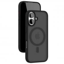 Чехол Чехол-крышка VLP Lite Bloom Сase с MagSafe для iPhone 17, поликарбонат, черный Чехол Чехол-крышка VLP Lite Bloom Сase с MagSafe для iPhone 17, поликарбонат, черный