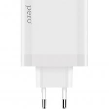 Сетевое зарядное устройство PERO TC17 оснащено 3-мя USB-портами — USB-А+Type-C с максимальной силой тока до 3А мощностью 20Вт. И USB Type-C с функцией быстрой зарядки Power Delivery, мощностью 45Вт и максимальным силой тока до 3А. Суммарная мощность портов составляет 65Вт. LED-подсветка. Цвет: белый. Сетевое зарядное устройство PERO TC17 оснащено 3-мя USB-портами — USB-А+Type-C с максимальной силой тока до 3А мощностью 20Вт. И USB Type-C с функцией быстрой зарядки Power Delivery, мощностью 45Вт и максимальным силой тока до 3А. Суммарная мощность портов составляет 65Вт. LED-подсветка. Цвет: белый.