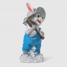 Декоративная Новогодняя фигура Полиформ Символ года Заяц в панамке с молотком 42 см Декоративная Новогодняя фигура Полиформ Символ года Заяц в панамке с молотком 42 см