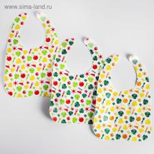 Нагрудник для кормления Крошка Я «Вкусная история» непромокаемых на липучке, 3 шт. Нагрудник для кормления Крошка Я «Вкусная история» непромокаемых на липучке, 3 шт.