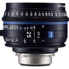Компактный фиксированный объектив ZEISS CP.3 25 мм T2.1 (крепление Sony E, ножки) Компактный фиксированный объектив ZEISS CP.3 25 мм T2.1 (крепление Sony E, ножки)