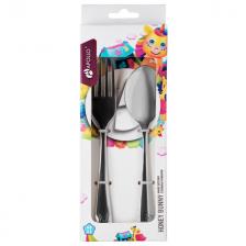 набор столовых приборов APOLLO Honey bunny 2 предмета детские нерж.сталь набор столовых приборов APOLLO Honey bunny 2 предмета детские нерж.сталь