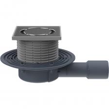 Трап с горизонтальным выпуском DN40/50, с корпусом из полипропилена, надставным элементом из полипропилена, с подрамником из полипропилена, чугуна или нержавеющей стали, с полимербитумным полотном 500х500 мм или без него, с «сухим» сифоном Primus. Трап с горизонтальным выпуском DN40/50, с корпусом из полипропилена, надставным элементом из полипропилена, с подрамником из полипропилена, чугуна или нержавеющей стали, с полимербитумным полотном 500х500 мм или без него, с «сухим» сифоном Primus.