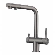 Смеситель для кухни Hansen (Хансен) HN15058-P под фильтр, выдвижной, графит Смеситель для кухни Hansen (Хансен) HN15058-P под фильтр, выдвижной, графит