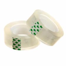 Набор 2 штуки клейкая лента 19 мм x 33 м, кристально-прозрачная, в пакете, европодвес Набор 2 штуки клейкая лента 19 мм x 33 м, кристально-прозрачная, в пакете, европодвес