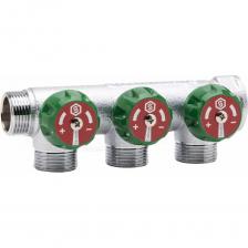 Регулирующий коллектор STOUT 3/4, 3 отвода 1/2 плоское уплотнение SMB-6849-341203 RG008UJEV9C1F4 Регулирующий коллектор STOUT 3/4, 3 отвода 1/2 плоское уплотнение SMB-6849-341203 RG008UJEV9C1F4