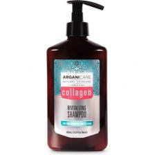 Бодрящий шампунь с коллагеном для тонких и оживленных волос, флакон 400 мл, Arganicare Бодрящий шампунь с коллагеном для тонких и оживленных волос, флакон 400 мл, Arganicare