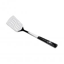 Изделие изготовлено из высококачественной нержавеющей стали. Гладко отполированные края, бережно взаимодействуют с посудой. Роскошная рукоять «под мрамор» изготовлена из жаропрочного и ударостойкого полипропилена. Изделие изготовлено из высококачественной нержавеющей стали. Гладко отполированные края, бережно взаимодействуют с посудой. Роскошная рукоять «под мрамор» изготовлена из жаропрочного и ударостойкого полипропилена.