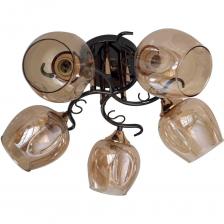 Потолочный светильник ЭкономСвет 31948/5BK+FGD AMB представляет собой современное решение для освещения помещений площадью до 11 м?. Он выполнен в стильном сочетании янтарного и черного цветов с золотыми элементами, что придает ему элегантный и современный вид. Светильник оснащен пятью лампами с цоколем E27, что позволяет использовать как лампы накаливания, так и светодиодные. Конструкция светильника предусматривает накладной тип крепления на планке, что обеспечивает простоту установки. Плафоны из тонированного стекла с глянцевой поверхностью направлены в стороны и вниз, что способствует равномерному распределению света. Потолочный светильник ЭкономСвет 31948/5BK+FGD AMB представляет собой современное решение для освещения помещений площадью до 11 м?. Он выполнен в стильном сочетании янтарного и черного цветов с золотыми элементами, что придает ему элегантный и современный вид. Светильник оснащен пятью лампами с цоколем E27, что позволяет использовать как лампы накаливания, так и светодиодные. Конструкция светильника предусматривает накладной тип крепления на планке, что обеспечивает простоту установки. Плафоны из тонированного стекла с глянцевой поверхностью направлены в стороны и вниз, что способствует равномерному распределению света.