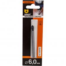 Сверло по стеклу и керамике 6x70 мм GRAFF 800662 Сверло по стеклу и керамике 6x70 мм GRAFF 800662