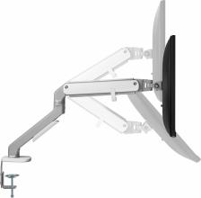 Кронштейн для мониторов Ultramounts UM734SIL серый/серебристый 17"-27" макс.7кг крепление к столешнице поворот и наклон UM734SIL Кронштейн для мониторов Ultramounts UM734SIL серый/серебристый 17"-27" макс.7кг крепление к столешнице поворот и наклон UM734SIL
