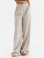 Брюки палаццо женские MINAKU, серо-бежевые, размер 44 Брюки палаццо женские MINAKU, серо-бежевые, размер 44