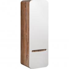 Шкаф-пенал для ванной RUNO НИЦЦА - сочетание безупречного стиля и современных тенденций в дизайнерском оформлении ванной комнаты. Пенал с обтекаемыми формами станет прекрасным дополнением в интерьере Вашей ванной комнаты, выполнен в сочетании корпуса с текстурой темного дерева с белыми фасадами. Плавные линии в сочетании с фактурным покрытием сделают обстановку вашей ванной максимально теплой и уютной. Придаст изысканность и завершенность домашней обстановке. Шкаф оснащен одной распашной дверцей правого открывания и выдвижным ящиком с бесшумными шариковыми направляющими полного выдвижения, навесами для крепления к стене. Внутри шкафа две внутренние полки. Функцию ручки выполняет декоративный вырез. Фасады шкафа-пенала изготовлены из МДФ. Мебель для ванной RUNO - красота и практичность в мелочах! Шкаф-пенал для ванной RUNO НИЦЦА - сочетание безупречного стиля и современных тенденций в дизайнерском оформлении ванной комнаты. Пенал с обтекаемыми формами станет прекрасным дополнением в интерьере Вашей ванной комнаты, выполнен в сочетании корпуса с текстурой темного дерева с белыми фасадами. Плавные линии в сочетании с фактурным покрытием сделают обстановку вашей ванной максимально теплой и уютной. Придаст изысканность и завершенность домашней обстановке. Шкаф оснащен одной распашной дверцей правого открывания и выдвижным ящиком с бесшумными шариковыми направляющими полного выдвижения, навесами для крепления к стене. Внутри шкафа две внутренние полки. Функцию ручки выполняет декоративный вырез. Фасады шкафа-пенала изготовлены из МДФ. Мебель для ванной RUNO - красота и практичность в мелочах!