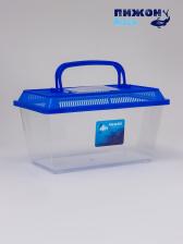 Переноска прямоугольная, 26.5x16.5x17 см, голубой Переноска прямоугольная, 26.5x16.5x17 см, голубой