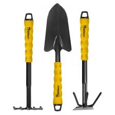 Набор садового инструмента Kolner KGTS 3: совок, тяпка с рыхлителем, грабли Набор садового инструмента Kolner KGTS 3: совок, тяпка с рыхлителем, грабли