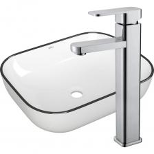 Комплект для ванной от BAUEDGE - современное и оригинальное решение для оснащения ванной комнаты. Идеально подходит для накладных тумб арт BD1060 и BD1080! Раковина накладная прямоугольная BAU Stil 50х40 - Чтобы не занимать место крупногабаритными конструкциями, стоит приобрести накладную раковину. Раковина BAU Hotel подходит для тумб со столешницей практически любых фирм, например: Roca, Cersanit, Triton, Акватон, Акванет, Aqwella, Grossman, Belbagno, Runo и многих других. Раковина изготовлена из санфарфора. Смеситель для раковины Fmark FS8111 предназначен для подачи горячей и холодной воды в ванных помещениях. Модель оснащена керамическим картриджем, обеспечивающим плавный ход рычага смесителя, контроль и точность при выборе напора и температуры воды. Изделие выполнено из нержавеющей стали, отличающейся прочностью, долговечностью и устойчивостью к перепадам температур. Комплект для ванной от BAUEDGE - современное и оригинальное решение для оснащения ванной комнаты. Идеально подходит для накладных тумб арт BD1060 и BD1080! Раковина накладная прямоугольная BAU Stil 50х40 - Чтобы не занимать место крупногабаритными конструкциями, стоит приобрести накладную раковину. Раковина BAU Hotel подходит для тумб со столешницей практически любых фирм, например: Roca, Cersanit, Triton, Акватон, Акванет, Aqwella, Grossman, Belbagno, Runo и многих других. Раковина изготовлена из санфарфора. Смеситель для раковины Fmark FS8111 предназначен для подачи горячей и холодной воды в ванных помещениях. Модель оснащена керамическим картриджем, обеспечивающим плавный ход рычага смесителя, контроль и точность при выборе напора и температуры воды. Изделие выполнено из нержавеющей стали, отличающейся прочностью, долговечностью и устойчивостью к перепадам температур.