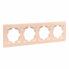 EKF Валенсия рамка 4-местная кремовая EWM-G-304-20 1 шт EKF Валенсия рамка 4-местная кремовая EWM-G-304-20 1 шт