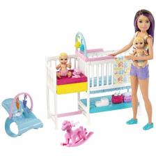 Набор игровой Barbie Скиппер и малыши GFL38 разноцветный Набор игровой Barbie Скиппер и малыши GFL38 разноцветный