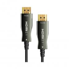 Активный оптический HDMI кабель Filum позволяет передавать сигнал без потерь с разрешением 4K, 60 Hz.Разъемы кабеля имеют специальные преобразователи из медной среды в оптическую. Кабель состоит из оптоволоконных и медных проводников: оптоволоконные проводники служат для передачи основного сигнала, медные - для передачи различных информационных сигналов. Активный оптический HDMI кабель Filum позволяет передавать сигнал без потерь с разрешением 4K, 60 Hz.Разъемы кабеля имеют специальные преобразователи из медной среды в оптическую. Кабель состоит из оптоволоконных и медных проводников: оптоволоконные проводники служат для передачи основного сигнала, медные - для передачи различных информационных сигналов.