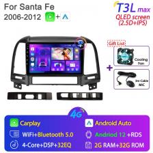 Srnubi 9 дюймов Android 12 Автомобильный радиоприемник для Hyundai Santa Fe 2 2006-2012 Мультимедийный плеер 2 Din Carplay Стерео GPS 2din DVD головное устройство Srnubi 9 дюймов Android 12 Автомобильный радиоприемник для Hyundai Santa Fe 2 2006-2012 Мультимедийный плеер 2 Din Carplay Стерео GPS 2din DVD головное устройство