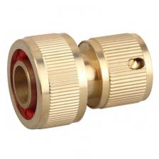 Быстросъёмный соединитель Grinda Expert 8-426130_z02, 3/4", для шланга, с автостопом, из латуни Быстросъёмный соединитель Grinda Expert 8-426130_z02, 3/4", для шланга, с автостопом, из латуни