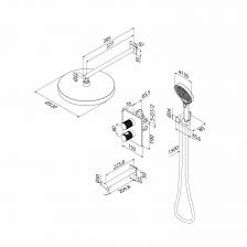 Встраиваемая душевая система для ванны IDDIS Duna (DUNMGSTi68) с термостатом, золотая Встраиваемая душевая система для ванны IDDIS Duna (DUNMGSTi68) с термостатом, золотая
