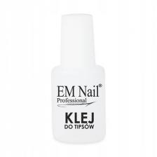 Клей для кончиков ногтей с кисточкой, 10г EM Nail Клей для кончиков ногтей с кисточкой, 10г EM Nail