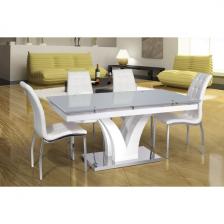 Стол с боковыми вставками с прямыми углами на 8 персон DT-43 белый ESF ДТ43БЕЛ (прямоугольная столешница) Стол с боковыми вставками с прямыми углами на 8 персон DT-43 белый ESF ДТ43БЕЛ (прямоугольная столешница)