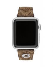 Ремешок для Apple Watch Tan Signature Canvas, 38/40/41 мм COACH, коричневый Ремешок для Apple Watch Tan Signature Canvas, 38/40/41 мм COACH, коричневый